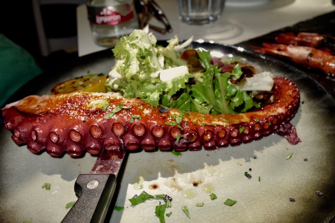 Octopus at Crudo Bar in Valencia, Spain - Best restaurants in Valencia Spain | https://egypt-visit.biz