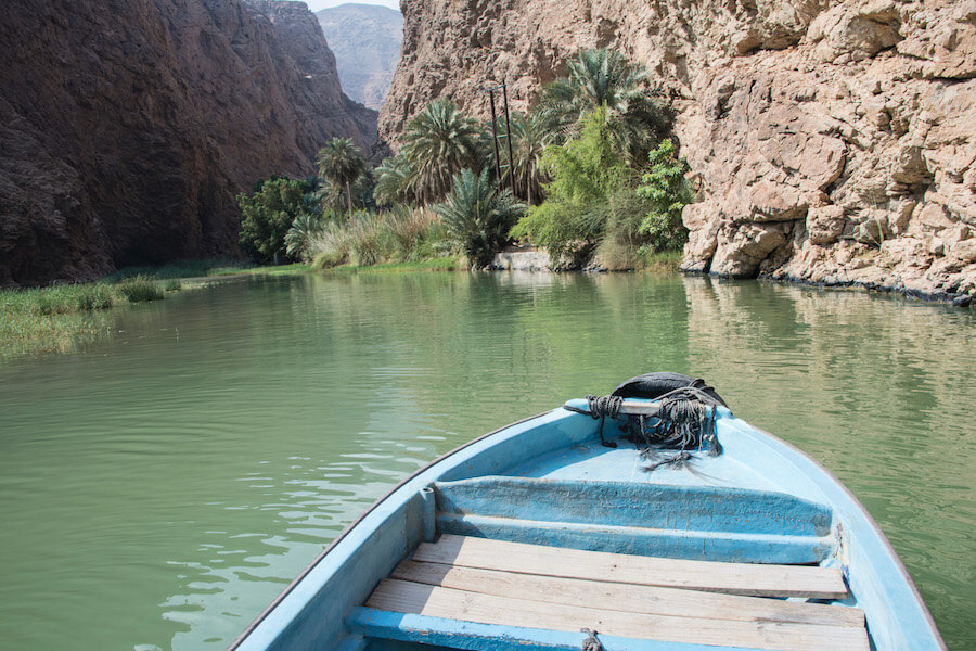 Planning a trip to Oman? You HAVE to visit Wadi Shab! Click to read how to get to Wadi Shab, what to expect when you arrive, plus why you should plan a trip there (and to Oman). | Oman Travel | Muscat to Wadi Shab | Sur to Wadi Shab | Oman Road trip | Wadi Shab Guide